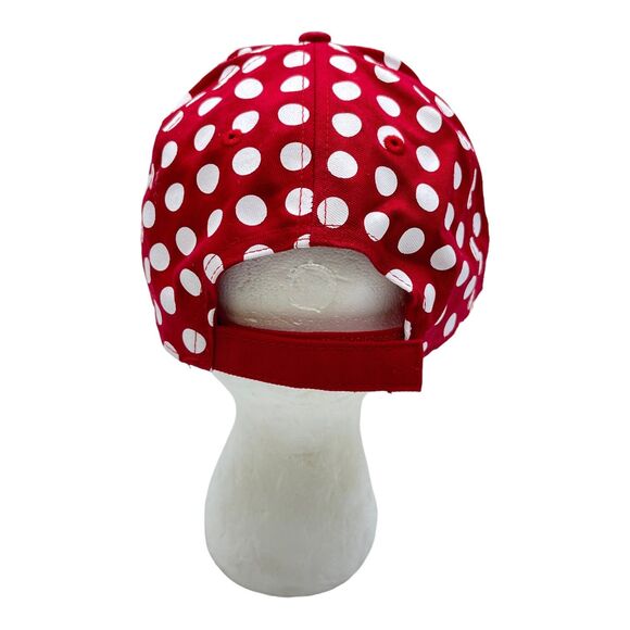 Disney Mini Mouse Red Bow Visor Hat Adjustable Cap SnapBack One Size - Picture 3 of 4